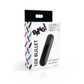 10X VIBRATING METALLIC BULLET - BLACK