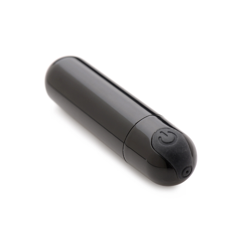 10X VIBRATING METALLIC BULLET - BLACK