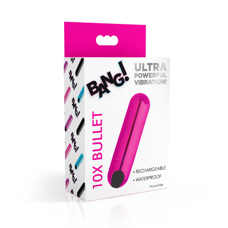 10X VIBRATING METALLIC BULLET - PINK