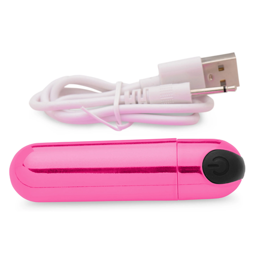 10X VIBRATING METALLIC BULLET - PINK