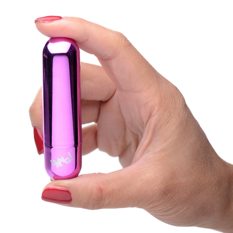10X VIBRATING METALLIC BULLET - PURPLE