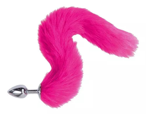 PLUG METAL COLA ZORRO ROSA